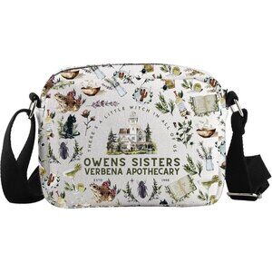 TV Show Inspired Crossbody Bag Unisex Canvas Compact Zipper Storage